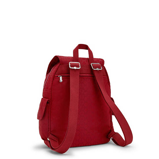 Kipling City Pack Small Classic Backpacks Signature Red | AU 1498IL